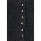 Gray Cashmere Cardigan
