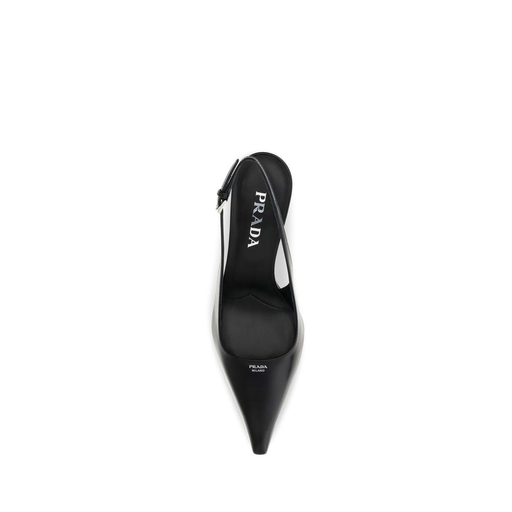 Black Calf Leather Bos Taurus High Heel Pumps