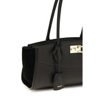 Black Calf Leather Bos Taurus Shoulder Bag