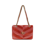 Multicolor Suede Leather Shoulder Bag