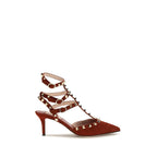 Red Suede Leather Pumps