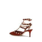 Red Suede Leather Pumps