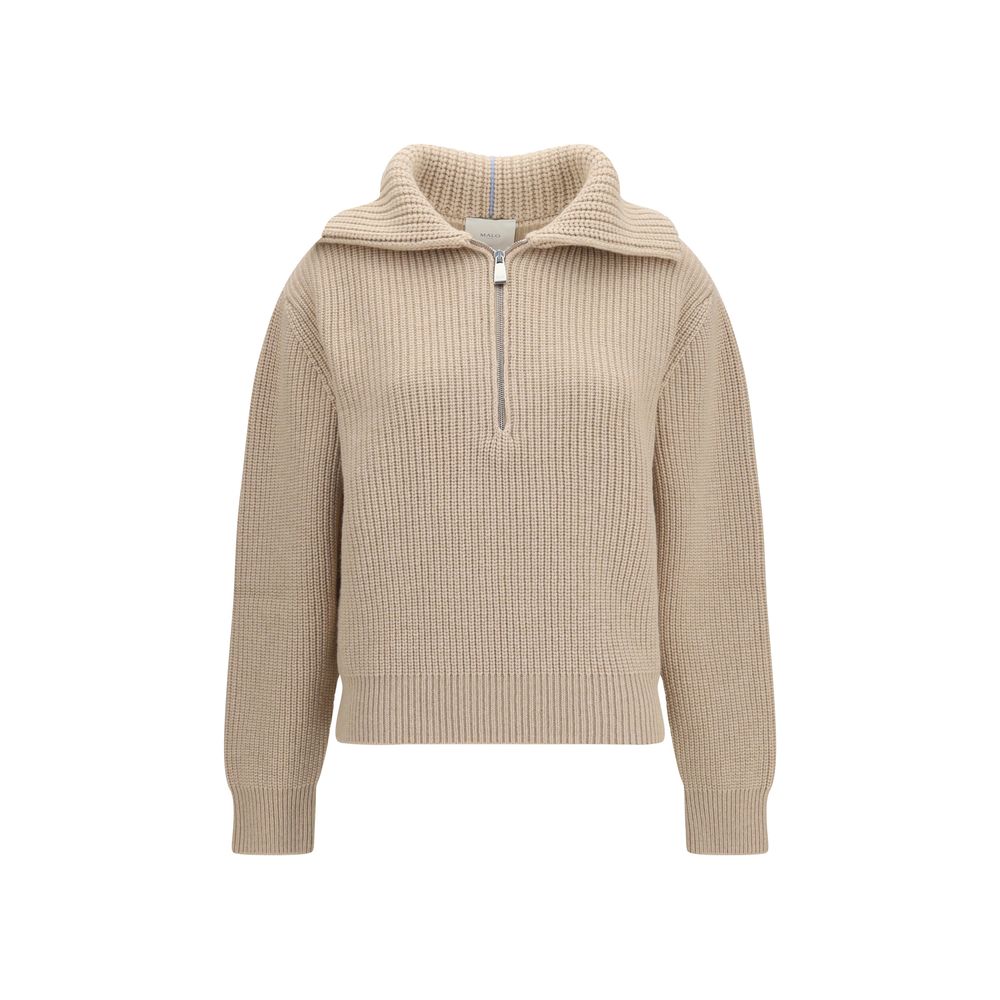 Beige Cashmere Polo Shirt