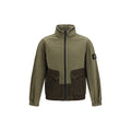 Bicolor Cotton Shell Jacket