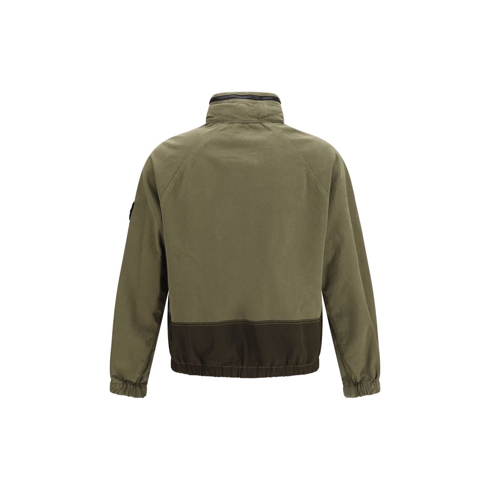 Bicolor Cotton Shell Jacket