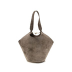 Beige Calf Leather Bos Taurus Shoulder Bag