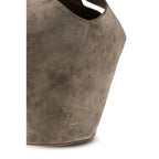 Beige Calf Leather Bos Taurus Shoulder Bag