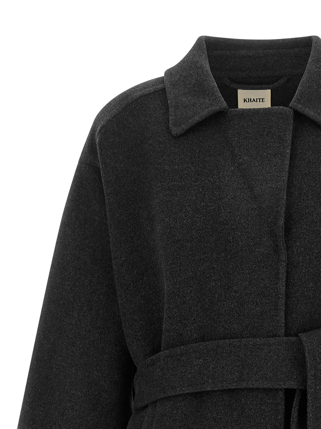 Gray Wool Full-Length Jacket