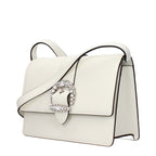 White Leather Crossbody Bag