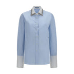 Blue Cotton Dress Shirt