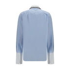 Blue Cotton Dress Shirt