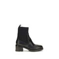 Black Calf Leather Bos Taurus Ankle Boots