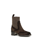 Brown Calf Leather Bos Taurus Ankle Boots