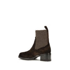 Brown Calf Leather Bos Taurus Ankle Boots