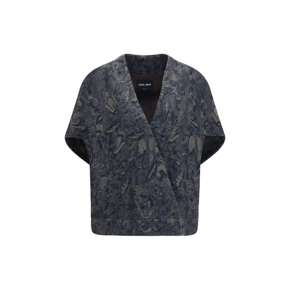 Blue Cotton Denim Jacket