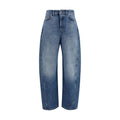 Blue Cotton Relaxed Fit Jeans