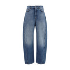 Blue Cotton Relaxed Fit Jeans