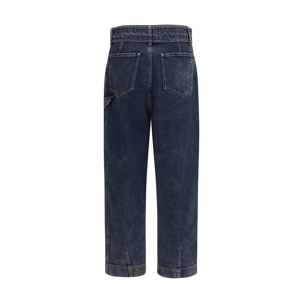 Blue Cotton Jeans Denim