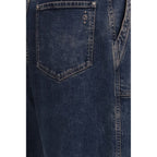 Blue Cotton Jeans Denim