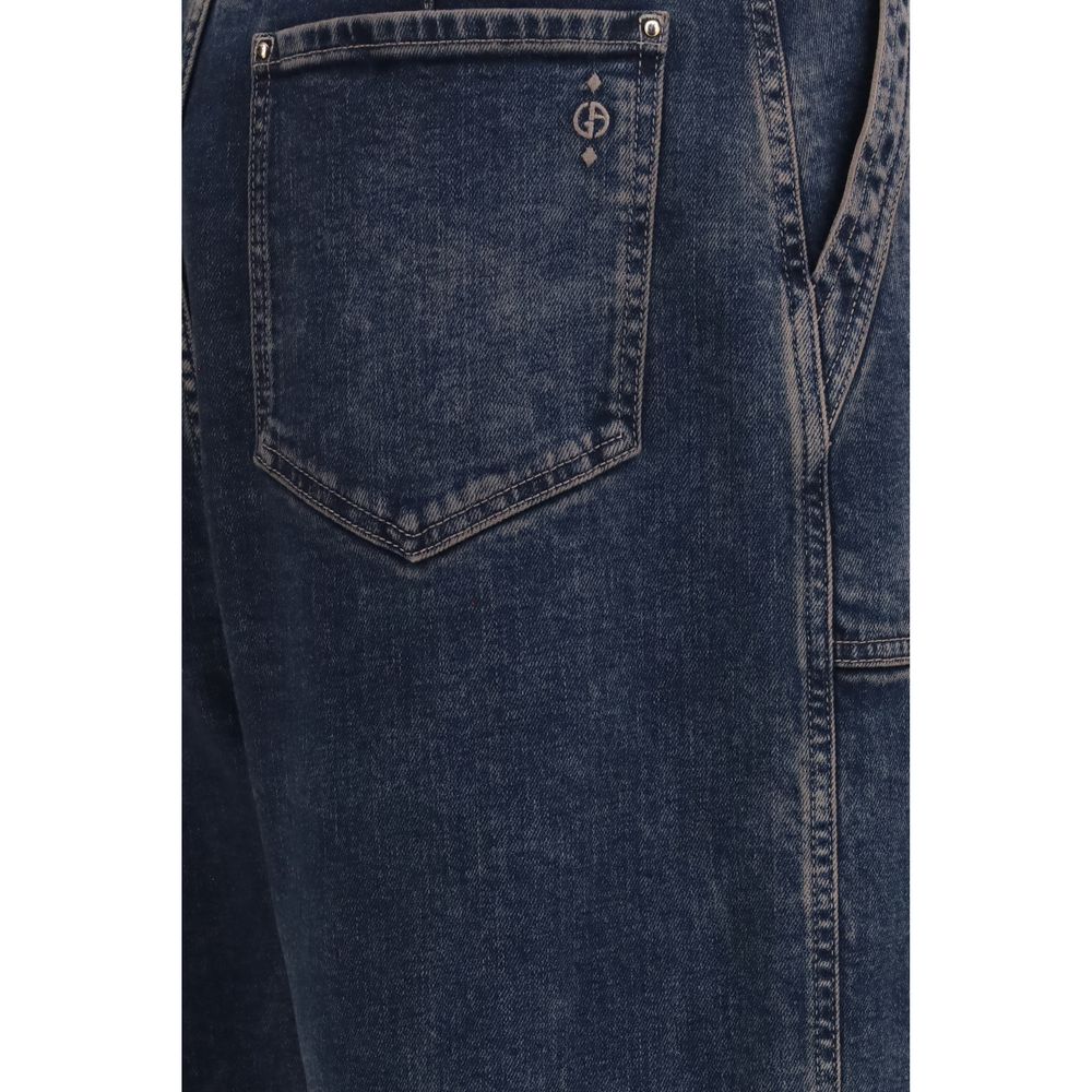 Blue Cotton Jeans Denim