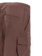 Brown Cotton Flared Pants