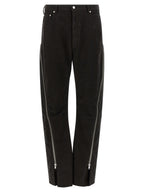 Black Cotton Flared Pants