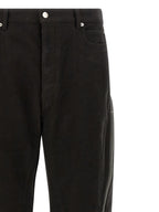 Black Cotton Flared Pants