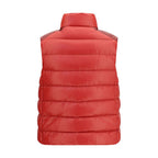 Red Polyamide Sleeveless Jacket