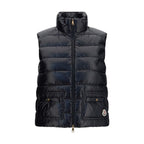 Black Polyamide Sleeveless Jacket