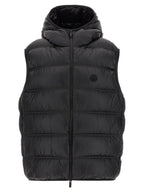 Black Polyamide Sleeveless Jacket