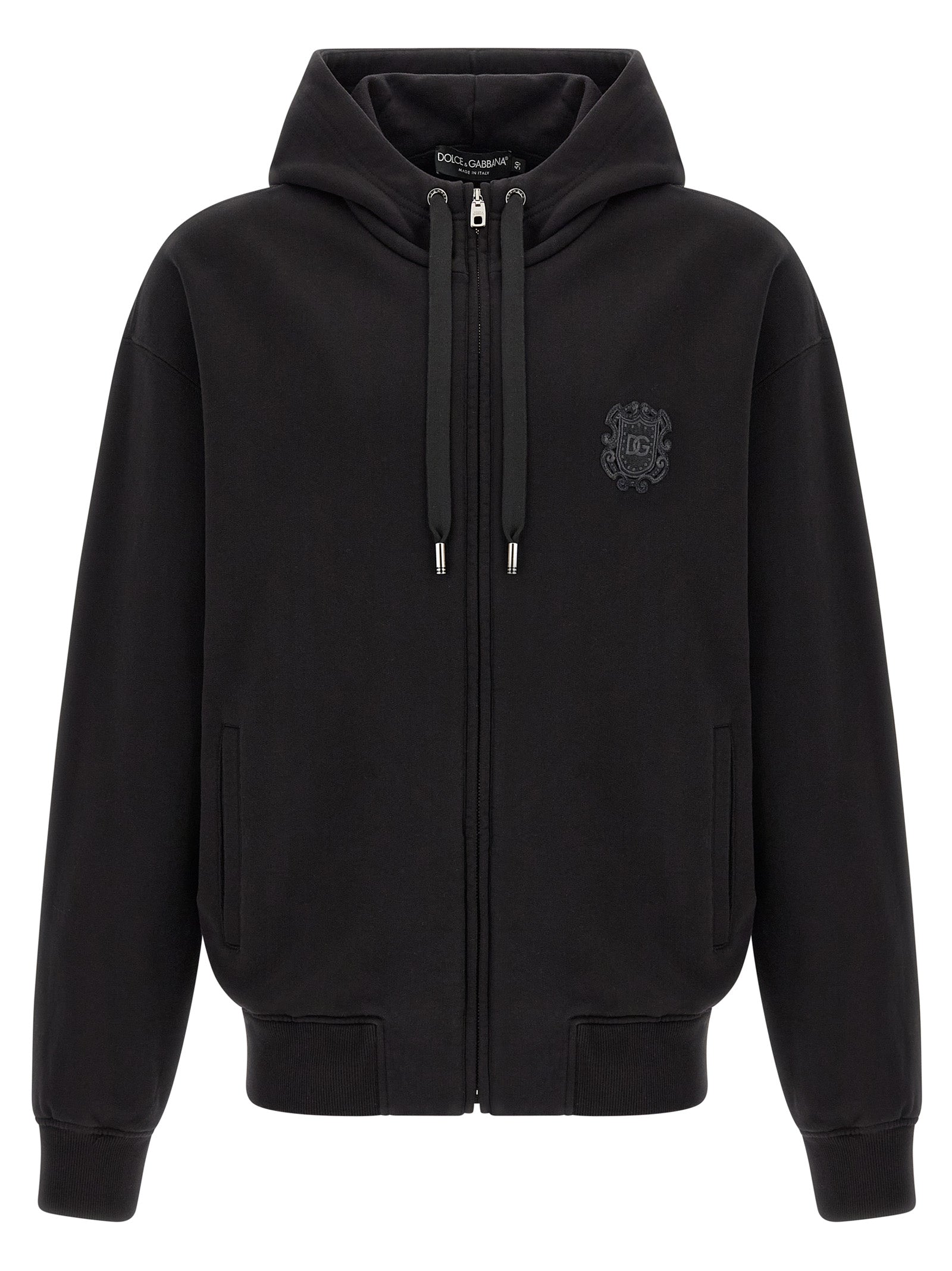Black Cotton Sweatshirt