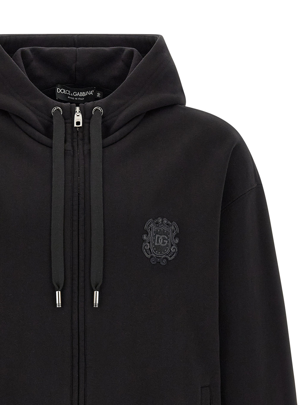 Black Cotton Sweatshirt
