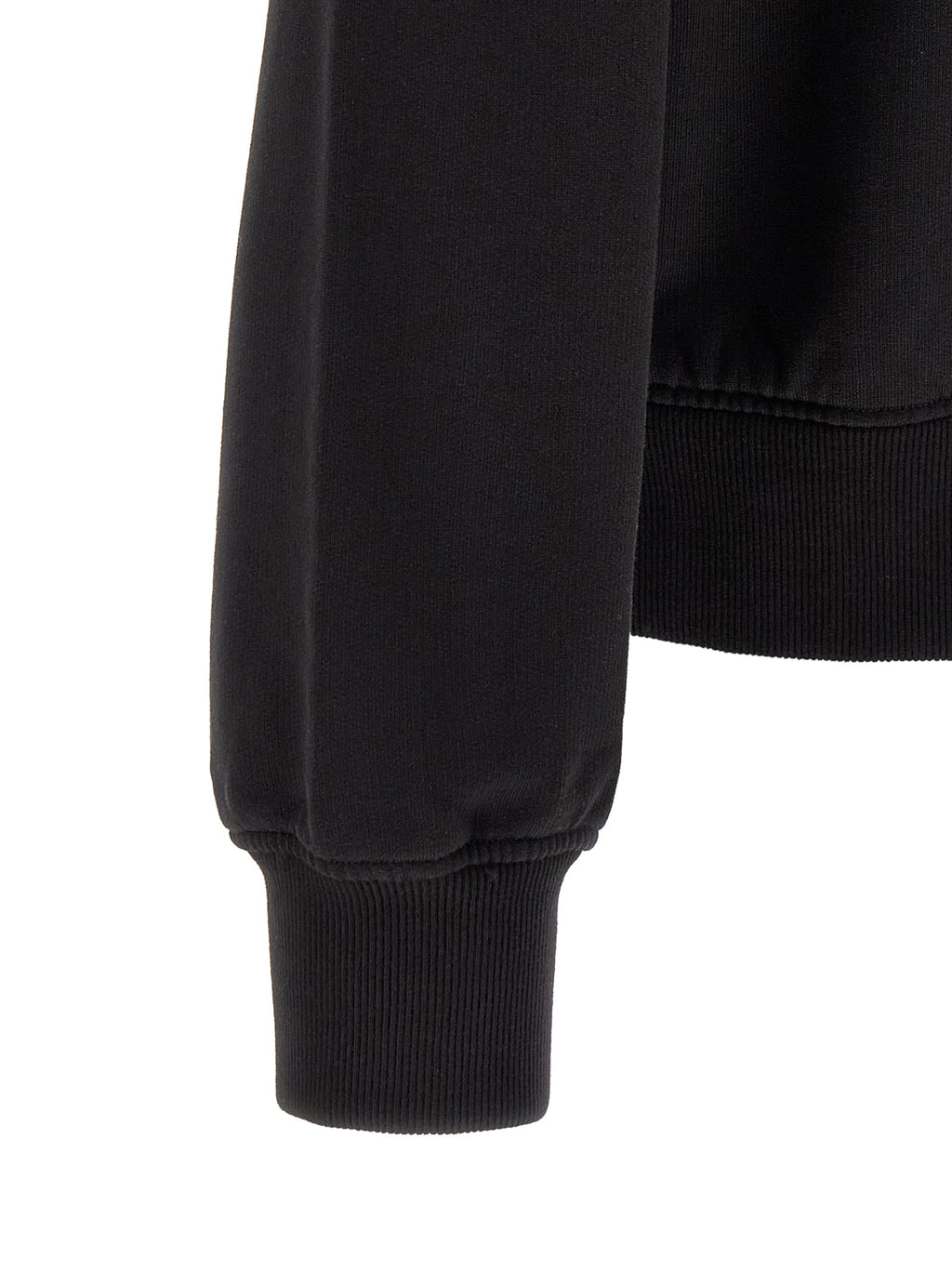 Black Cotton Sweatshirt