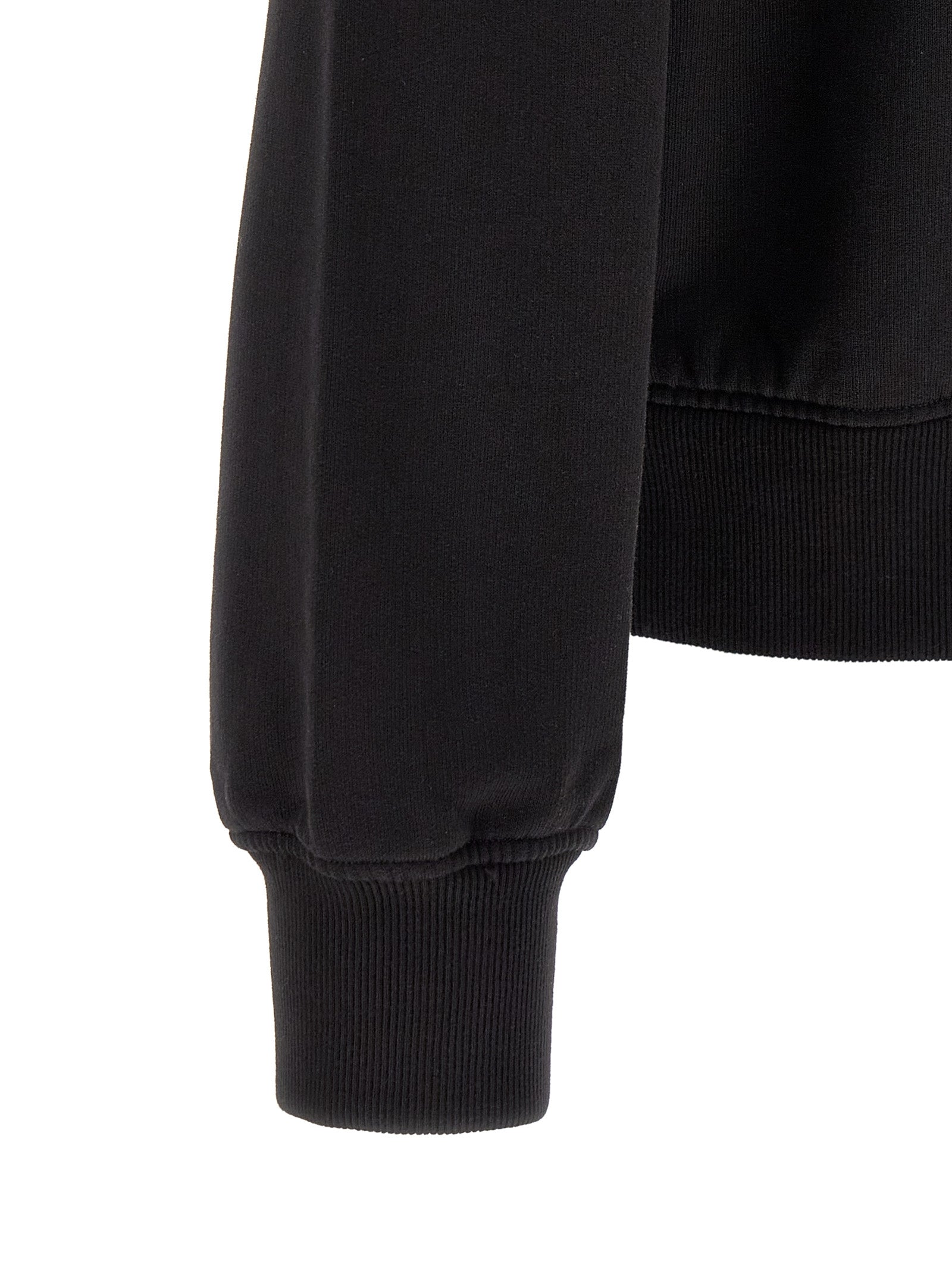 Black Cotton Sweatshirt
