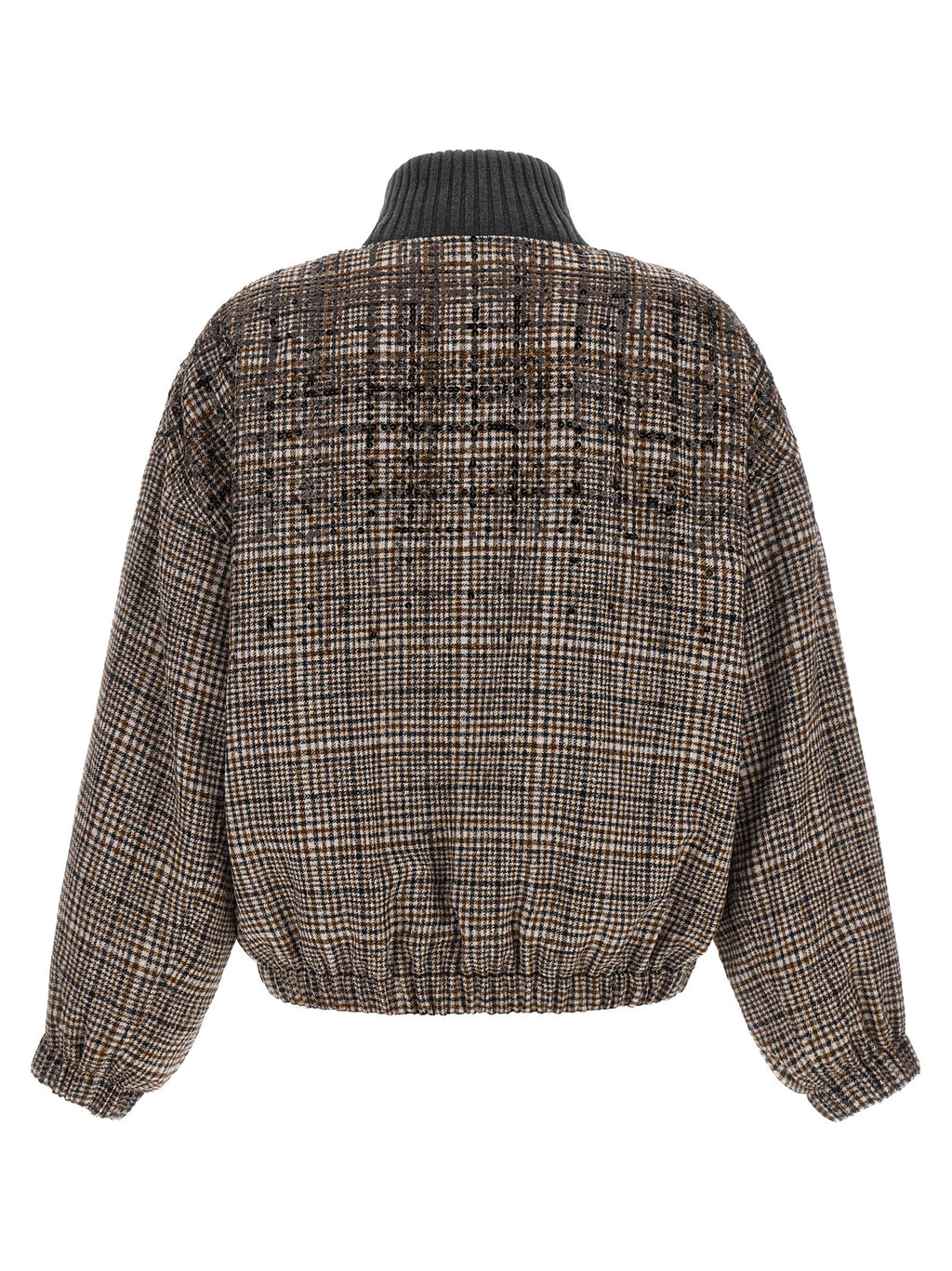 Brown Alpaca Leather Bomber
