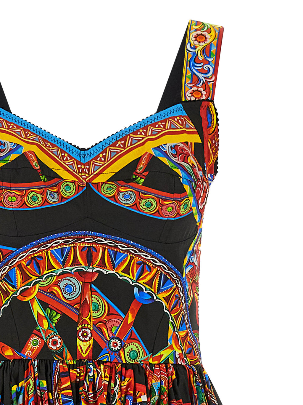 Multicolor Cotton Long Dress