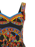 Multicolor Cotton Long Dress