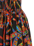 Multicolor Cotton Long Dress