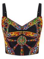 Multicolor Silk Tank Tops