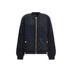 Black Viscose Bomber