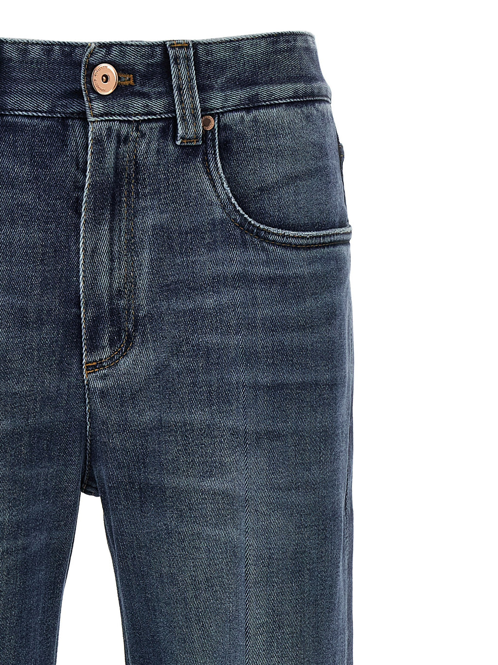 Blue Cotton Relaxed Fit Jeans