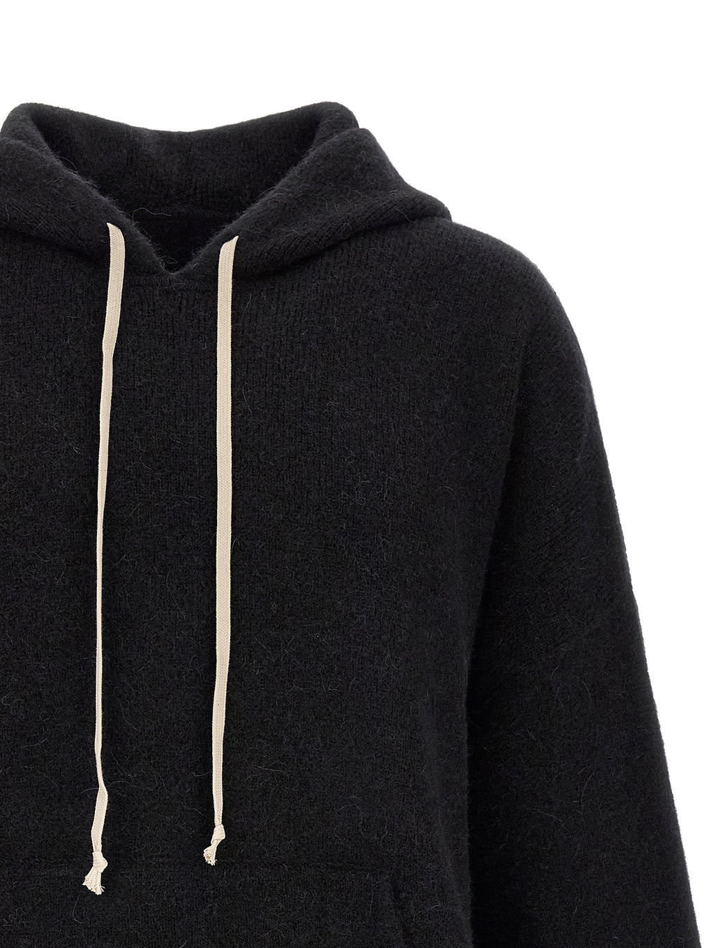 Black Marabou Sweatshirt