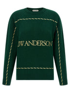 Bicolor Wool Cardigan