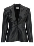 Black Polyester Blazer
