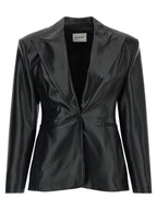 Black Polyester Blazer