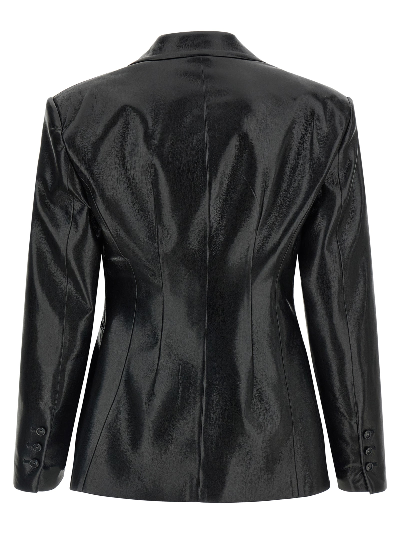 Black Polyester Blazer