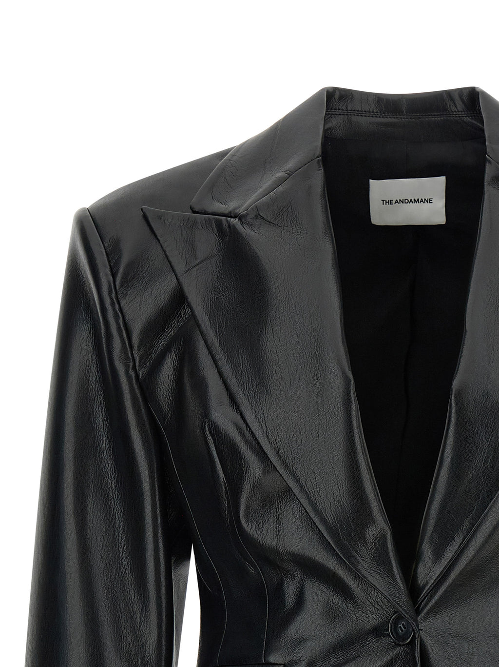 Black Polyester Blazer