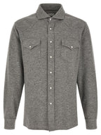 Gray Cashmere Blouse