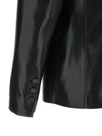 Black Polyester Blazer