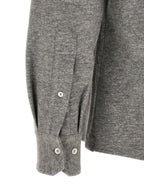 Gray Cashmere Blouse